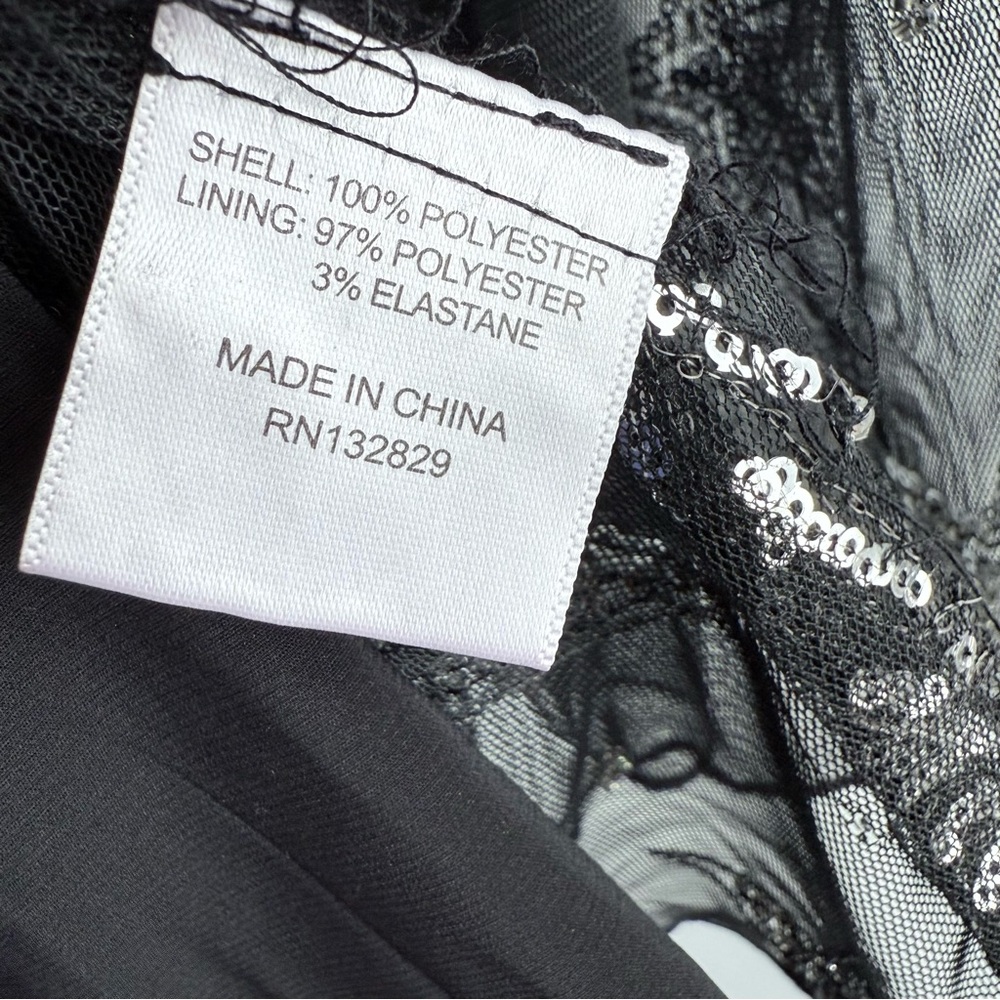 NBD x Naven Starry Night Dress in Black XXS Star Sequins Embellished Sheer Mesh - Picture 10 of 16